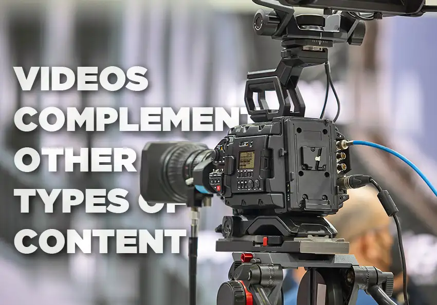 How Videos Complement Other Types of Content
